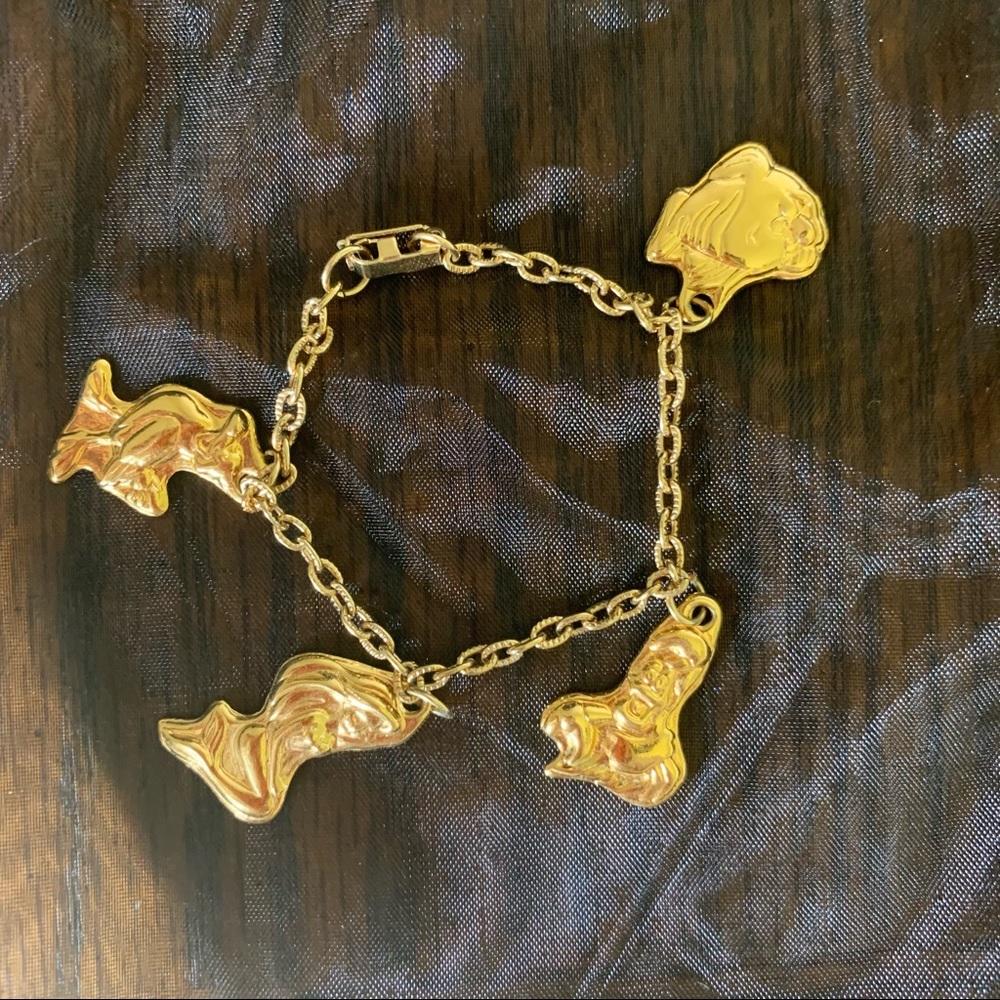 Vintage Disney’s The Little Mermaid Charm Bracelet